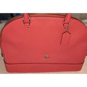 COACH SIERRA SATCHEL IN CROSSGRAIN LEATHER. F57524. Bright Fuchsia.